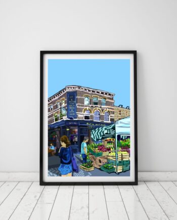 Cat and Mutton, Broadway Market, East London Art Print