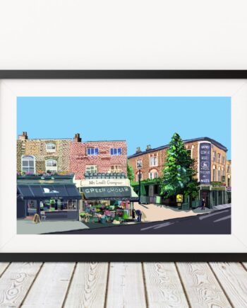 Highbury Barn, Islington, North London Art Print
