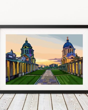 Old Royal Naval College, Greenwich, South East London Art Print