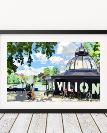 Pavilion Cafe Victoria Park East London Art Print