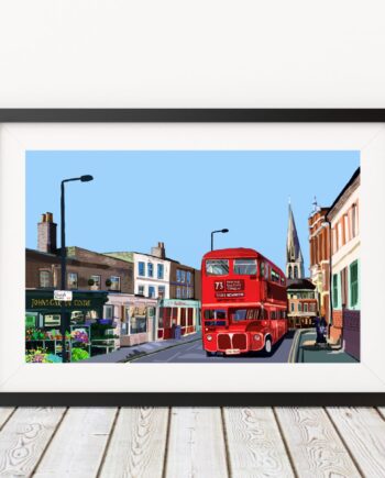 Stoke Newington Church Street, London Art Print