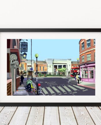 Stoke Newington Town Hall, Hackney Art Print