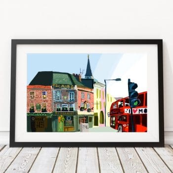 The Golden Heart Spitalfields East London Art Print