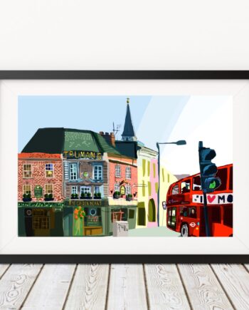 The Golden Heart Spitalfields East London Art Print