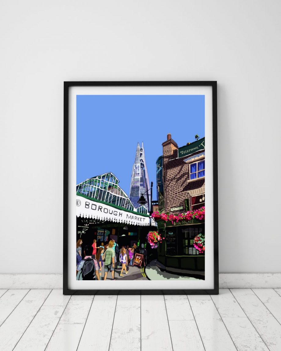 Borough Market London Art Print