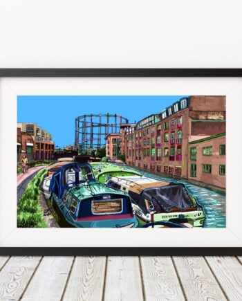 Regent's Canal London Fields - East London Art Print