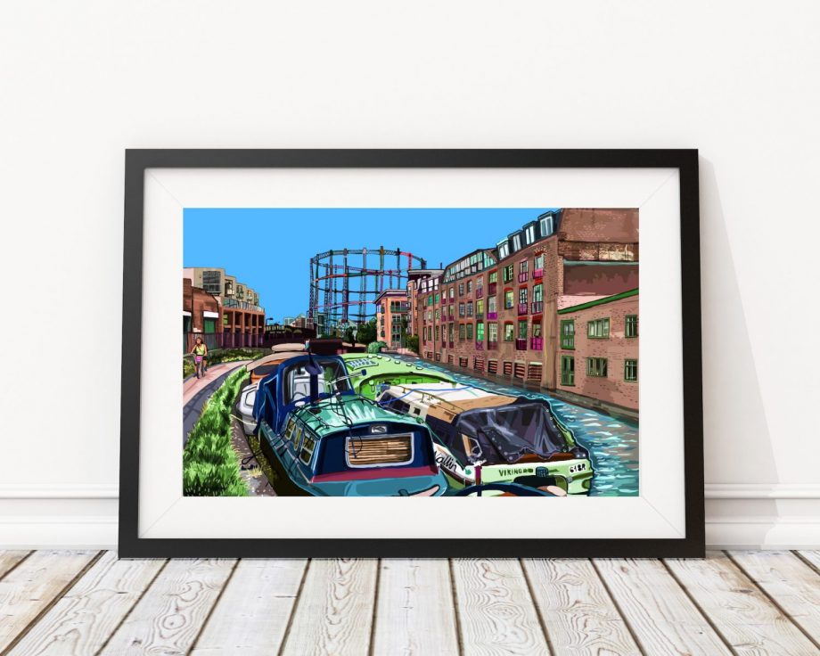 Regent's Canal London Fields - East London Art Print