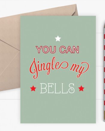 Funny Christmas card - you can jingle my bells