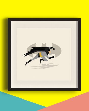 The Bat Superhero Art Print