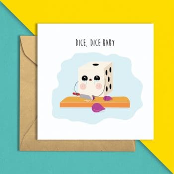 Dice Dice Baby Greeting Card