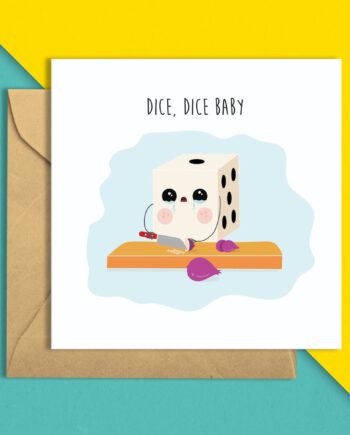 Dice Dice Baby Greeting Card