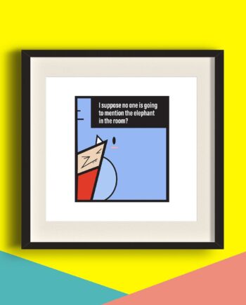 Elephant in the room Art Print