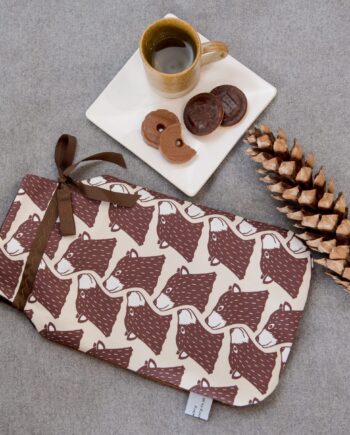 Bear Print Hot Water Bottle