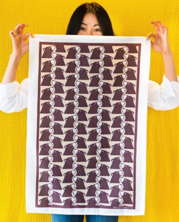 Bear Print Tea Towel