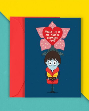 Hello is it me your looking for? Valentines card
