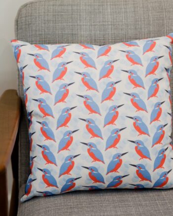 Kingfisher Print Cushion