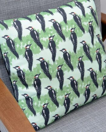 Woodpecker Print Cushion