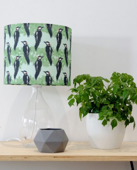 Woodpecker Print Lampshade