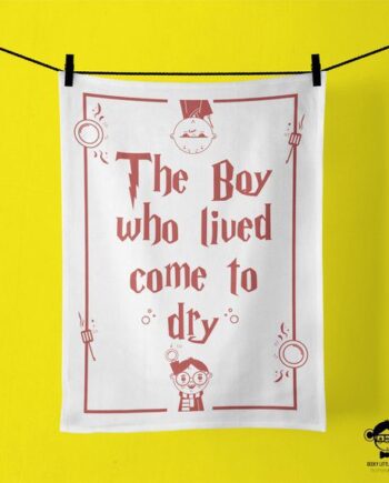 Tea Towel - The Boy Who Came to Dry!