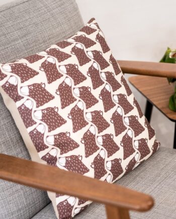 Bear Print Cushion