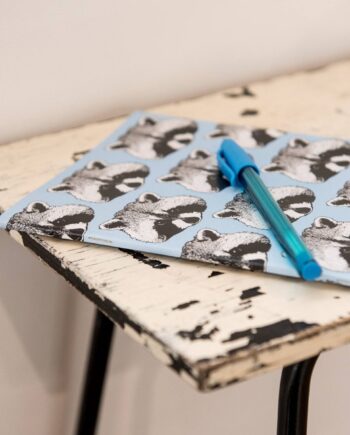 Raccoon Print Notebook
