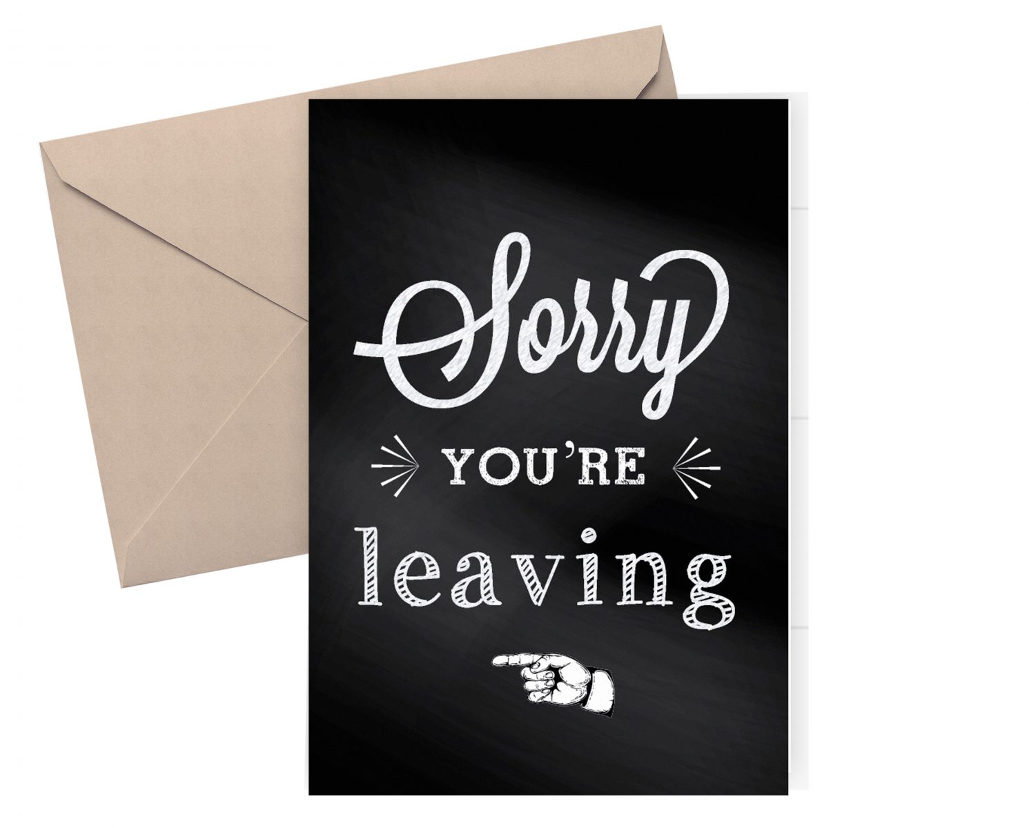 farewell card / goodbye card / sorry you're leaving