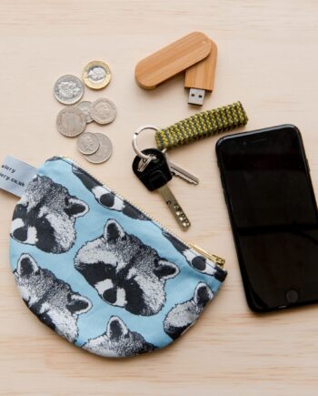 Raccoon print purse
