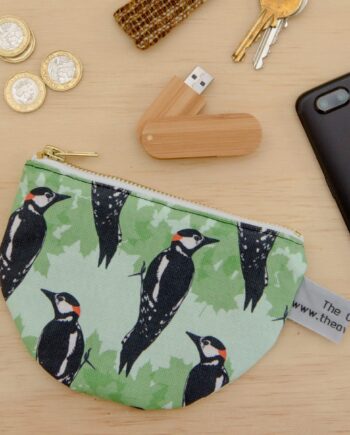 Woodpecker print purse