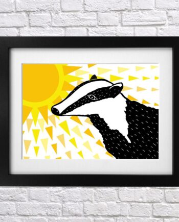 Sunny Days Badger Print