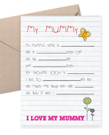 Mother's day card - card from child