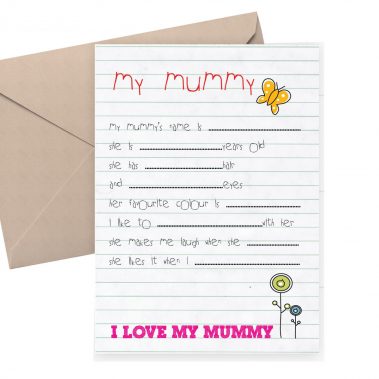 Mother's day card - card from child