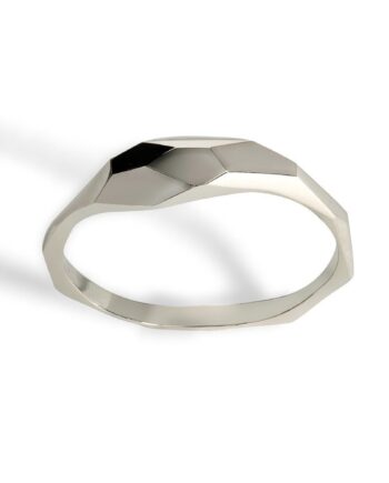 Geometric Ring Silver