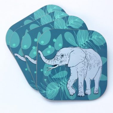 Elephant Coasters African Elephant design