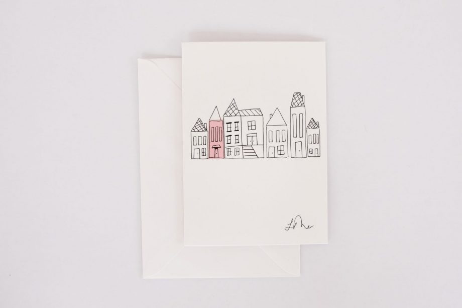 New Home Card - house illustration