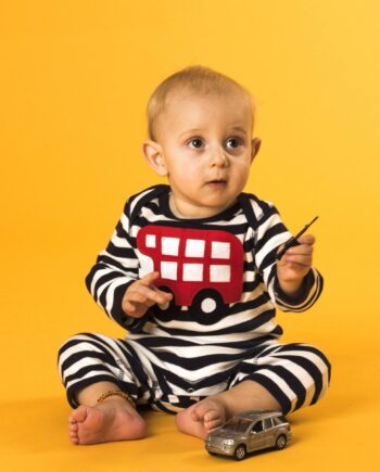 Baby London Bus Romper 3-18 months