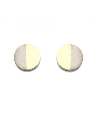 Silver & gold round studs