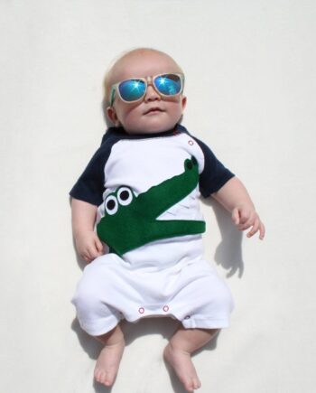 Baby Organic Crocodile Playsuit 3-18 months