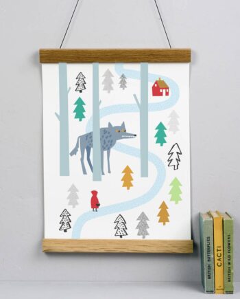 Little red riding hood - children's print