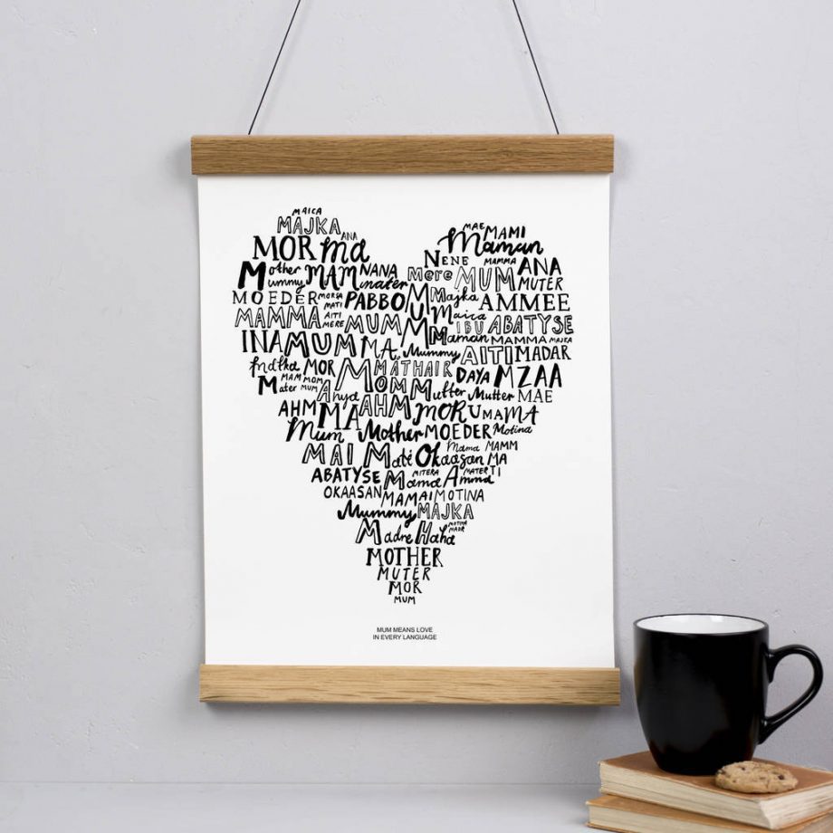 Mum Means Love print