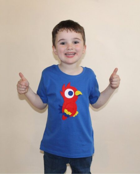 Kids Parrot T-Shirt 2-6 years