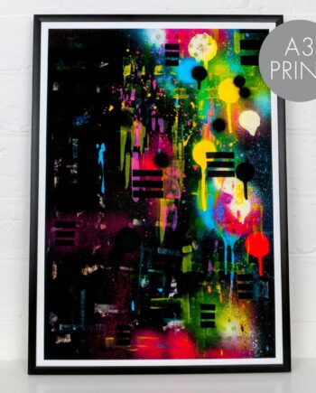 A3 print - 'City lights'