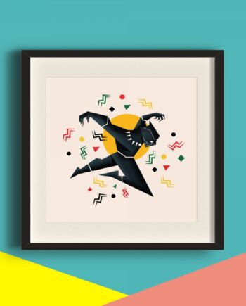 King T'Challa Superhero Art Print
