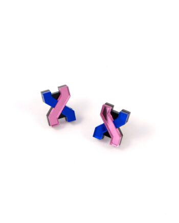 FORM039 Earrings - Babypink, Blue