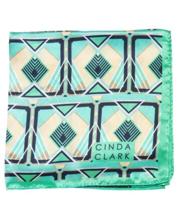 Art Deco Fabric - Silk Pocket Square - Francis Mint