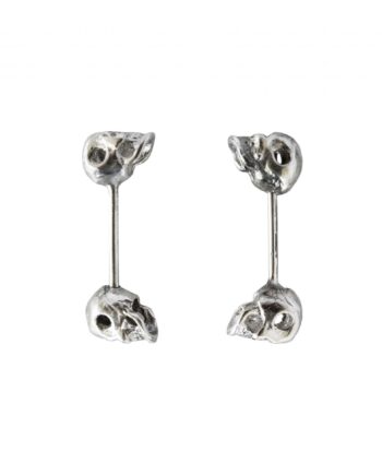Double Tiny Skull Earrings