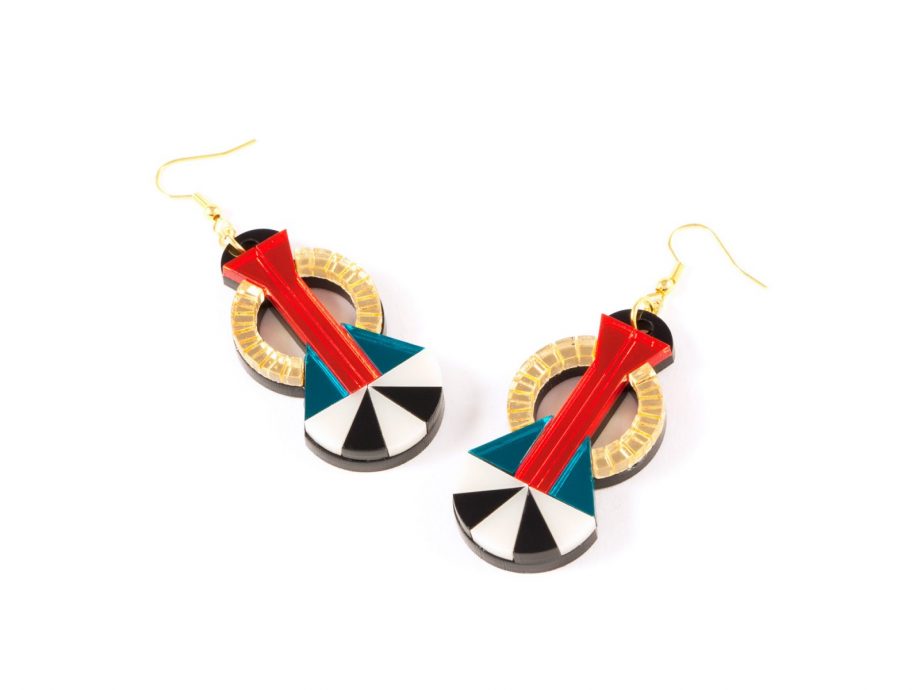 FORM047 Earrings - Perspex Statement earrings