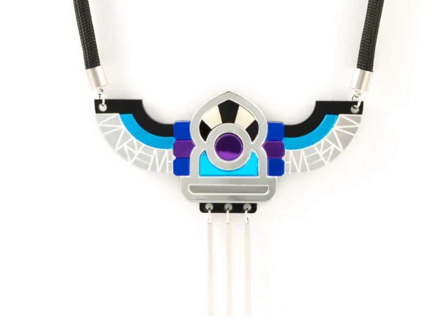 Geometric Perspex Statement Necklace