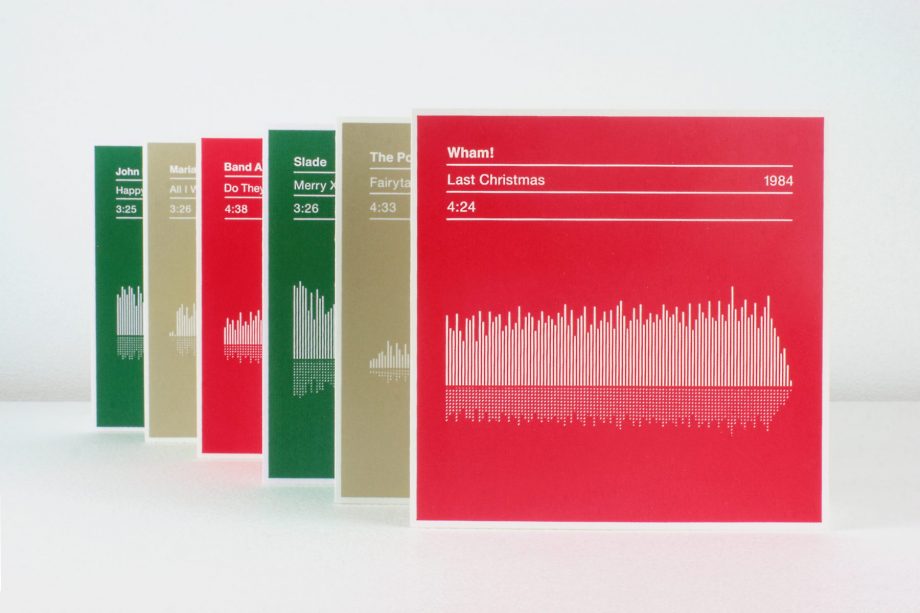 Sound Wave Christmas Card