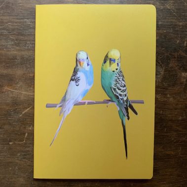 Budgie Notebook in Yellow