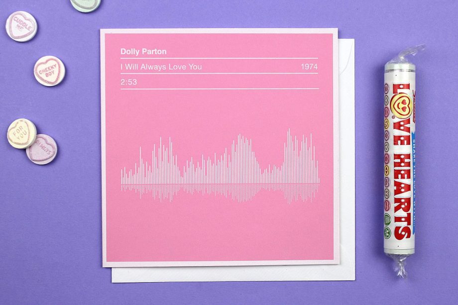 Dolly Parton Sound Wave card